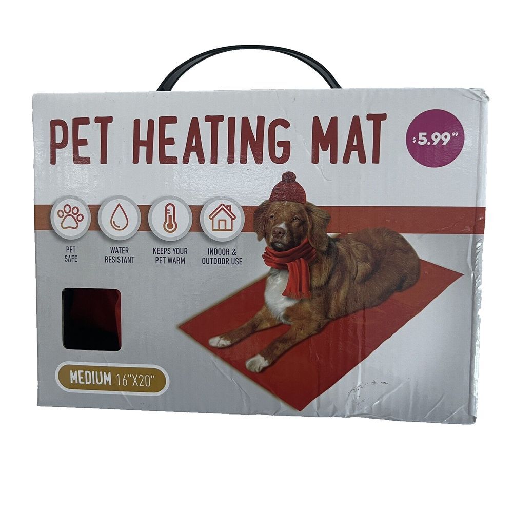 Pet Heater Mat Medium 16x20" Safe Non Toxic Non Electric Latex Free USA‎ NWOT